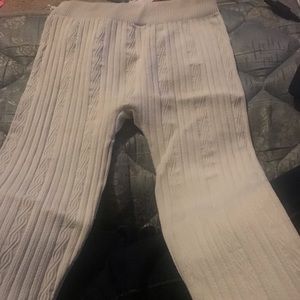 Youth white leggings